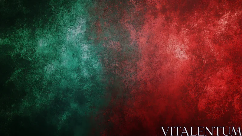 Dual-color textured gradient divides green and red fields