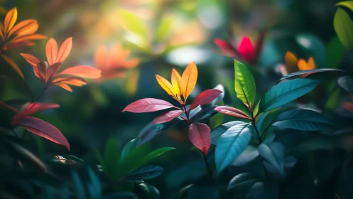 Luminous Foliage Study with Shallow Depth and Soft Bokeh.