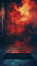 Volumetric Fire Simulation with Geometric Portal Architecture and Chromatic Gradient