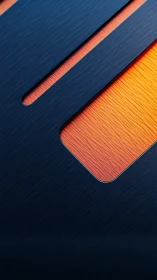 Layered metallic gradient glows with warm orange light.