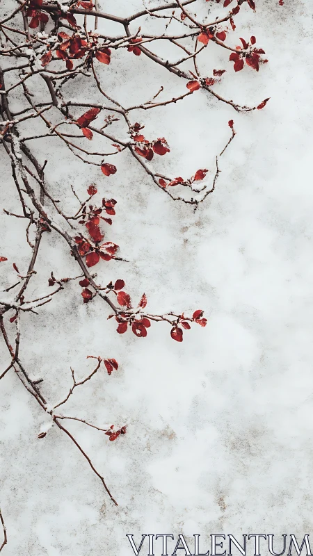 Green foliage border frames central white negative space