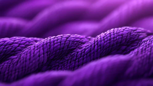 Close-up of vibrant purple woven textile with soft lighting.
