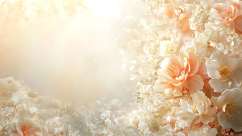 Golden Peonies in Soft Morning Light