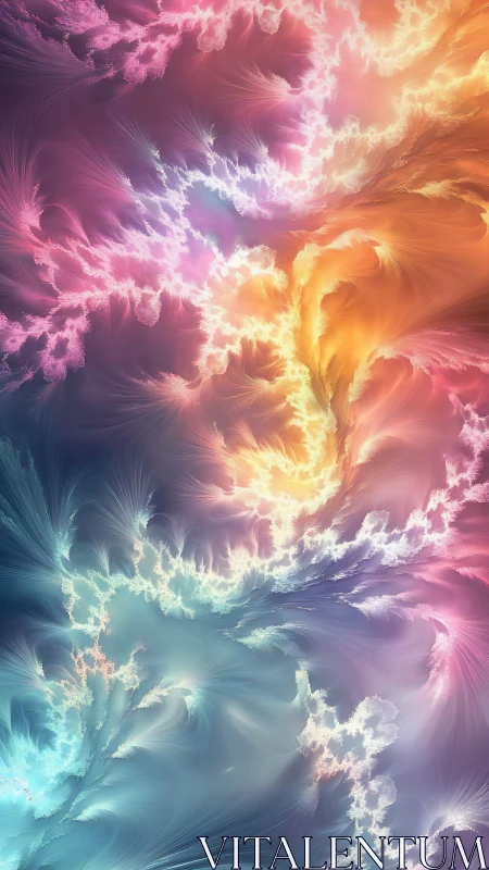 Fractal aurora cloudscape with luminous spectral turbulence.