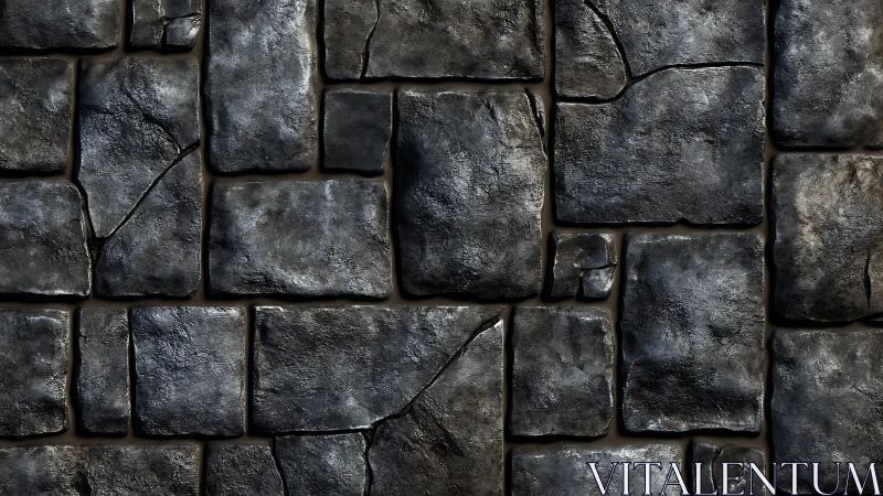 Weathered stone wall invites closer look at its rough stories