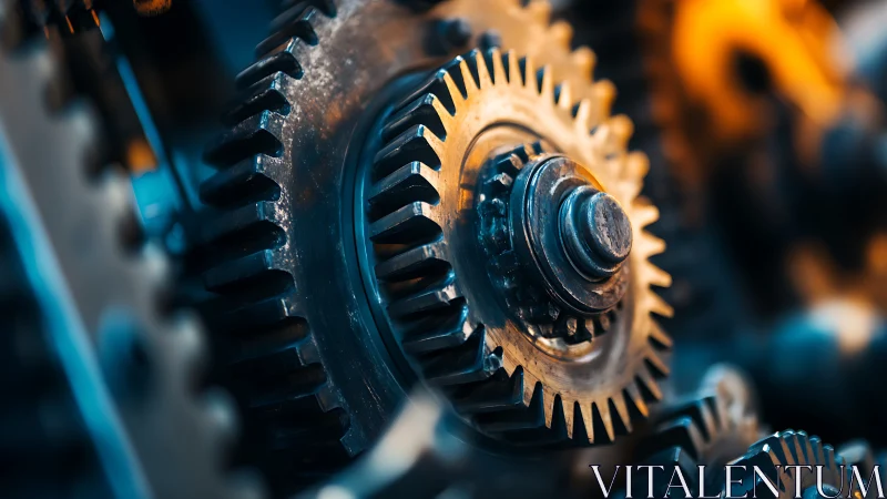 Clockwork sun in a steel galaxy of burning cogs.