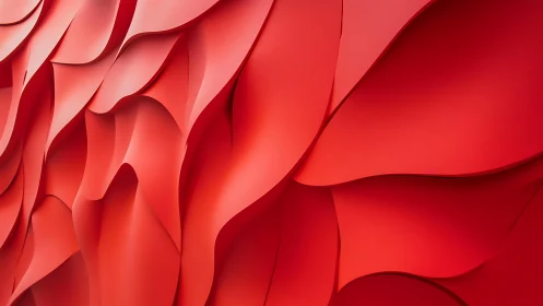 Flowing Red Abstract Layers with Smooth Gradient Texture.