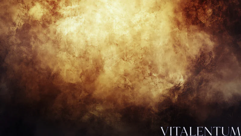 Burnished Ember Haze Across a Weathered Golden Sky.