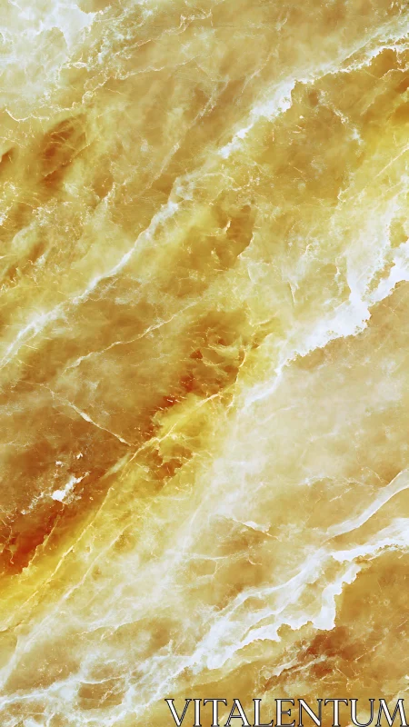 Striated golden onyx marble plane with translucent veining.