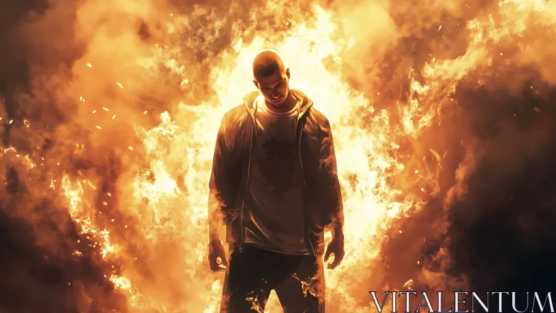 Rising Through Flames: A Journey of Inner Strength.