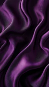 Purple satin fabric folds in close-up vertical composition.