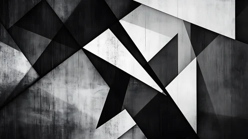 Monochrome vector planes with intersecting geometric occlusion.