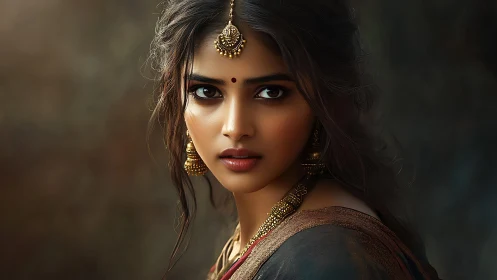 Striking Indian portrait glows with warm, cinematic intimacy
