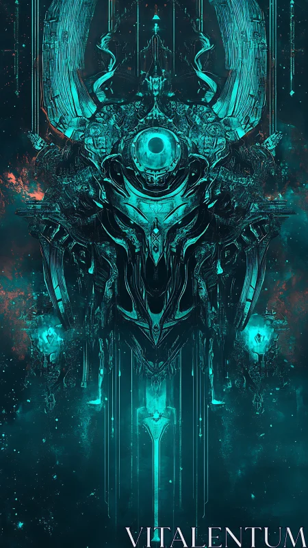 Celestial war-mask awakens as a cathedral forged from starlight