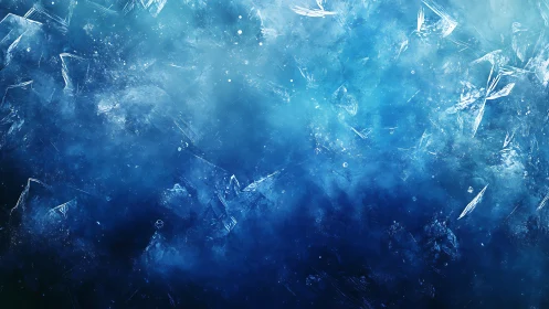 Shattered Glacier Nebula in stormy deep blue frostlight.