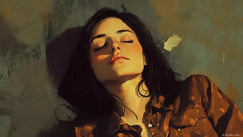 Soft afternoon light rests gently on a peaceful face