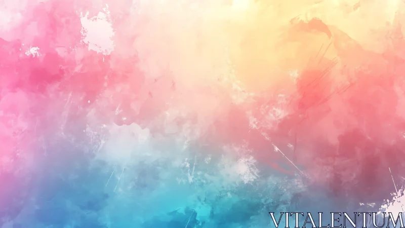 Pastel gradient cloudscape with expressive digital brushwork.