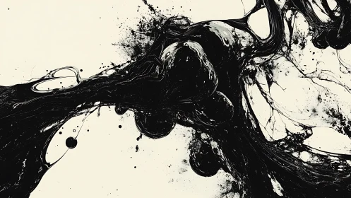 Inkstorm nebula surging across pale cosmic silence.