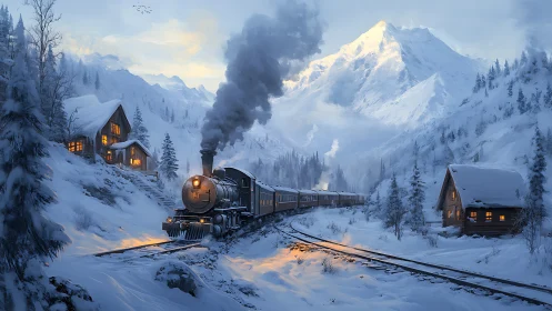 Snowy mountain railway welcomes a warm winter journey