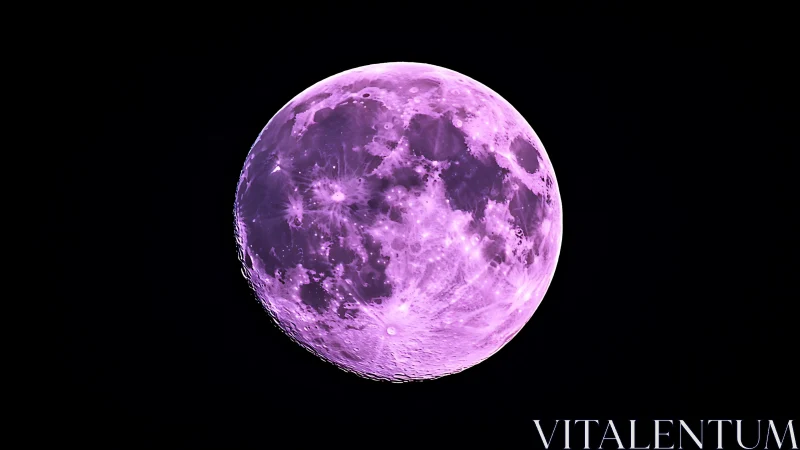 Violet moonbeam globe glows against an infinite velvet void.