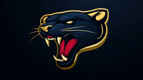 Midnight panther roars forward in razor-edged neon gloss