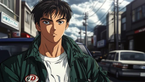 Streetlight clouds crown the quiet resolve of a young driver