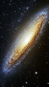 Spiral star city drifts sideways, pouring light into silence