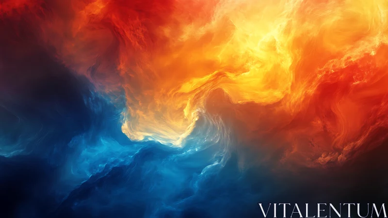 Fire and Ice Collision: Contrasting Blue and Orange Fluid Dynamics