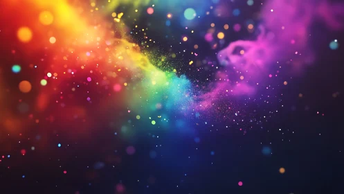 Cosmic confetti drift over prism-bright nebula dreams.