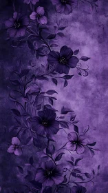 Violet Reverie: Cosmic Blossoms Dance Through Purple Infinity