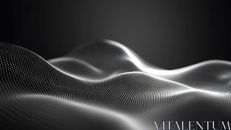 Gentle digital dunes of light and shadow in soft motion.