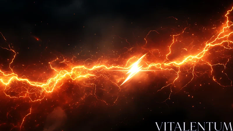 Electrical discharge phenomenon with branching plasma formations.