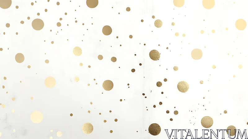 Gentle scatter of golden dots on bright white space.