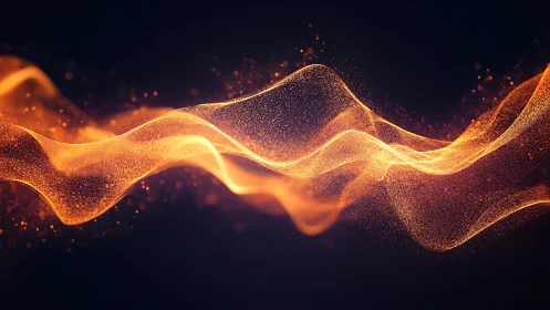 Luminescent particle wave propagation with golden metallic dispersion