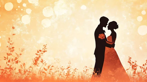 Love's Golden Moment: A Dance of Romance.