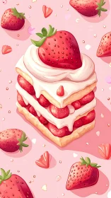Strawberry Shortcake Dream with Whipped Cream