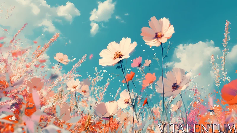 Wildflower Dreams Under Turquoise Skies.