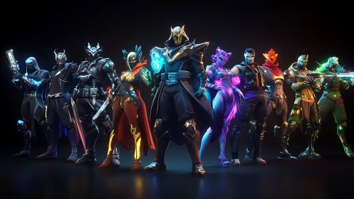 Neon-clad legends assemble in a prismatic battlefront lineup