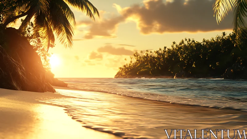 Golden Hour Paradise Beach Escape.