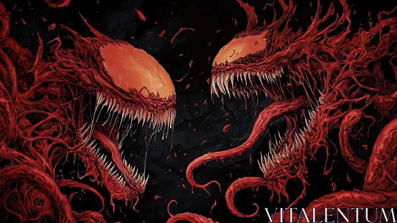 Savage red creatures clash in a wild, sinewy standoff tonight