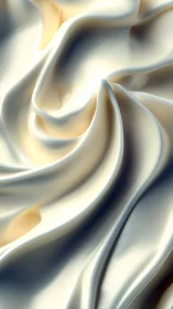 Curled satin folds rendered with high specular highlights and soft GI