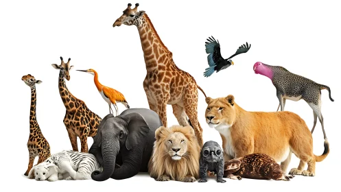 Savanna dream team gathers in a crisp white studio hush