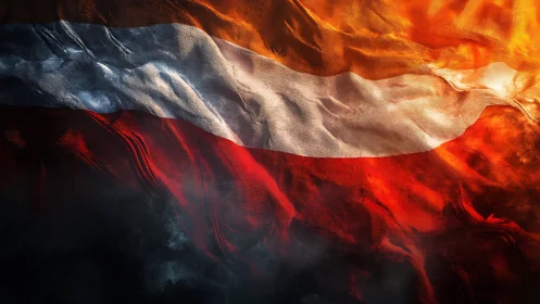 Poland's Fire Dances—Patriotic Fabric Blazes Against Darkness