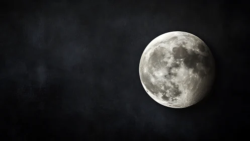 Moon hangs like a silver coin on velvet-black silence