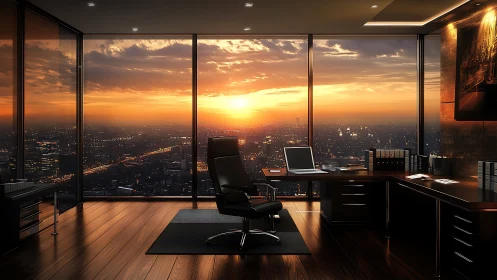 Sunset Command Center: Where Ambition Watches the City Burn Gold.