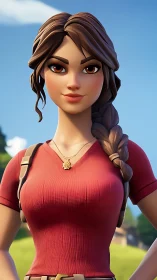 Sunlit adventurer smiles toward the horizon of new quests