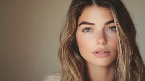 High-resolution soft portrait with shallow-depth bokeh rendering.