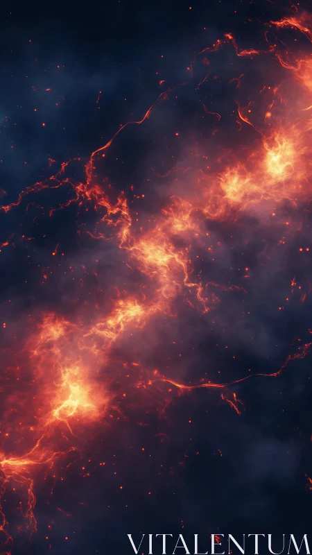 Luminous filaments against dark background atmospheric phenomenon.