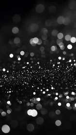 Soft silver sparkles drifting across a dreamy night.