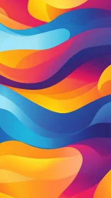 Color tides roll in layered waves across a luminous sky